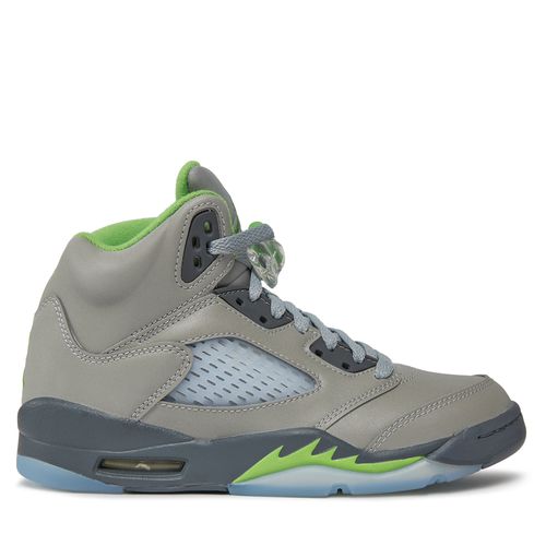 Chaussures Nike Air Jordan 5 Retro (GS) DQ3734 003 Silver/Green Bean/Flint Grey - Chaussures.fr - Modalova