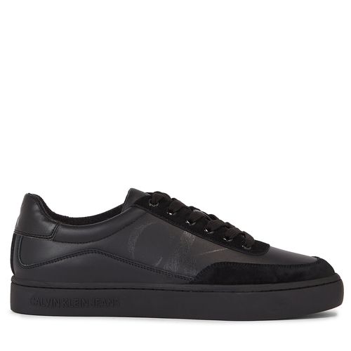 Sneakers Calvin Klein Jeans Classic Cupsole Laceup Mix Lth YM0YM00713 Triple Black 0GT - Chaussures.fr - Modalova