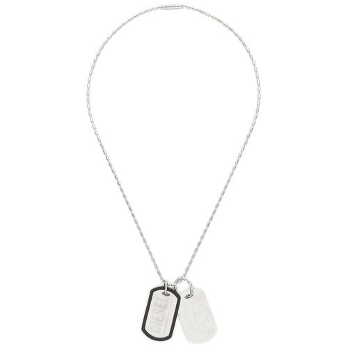 Collier Diesel DX0011040 Argent - Chaussures.fr - Modalova