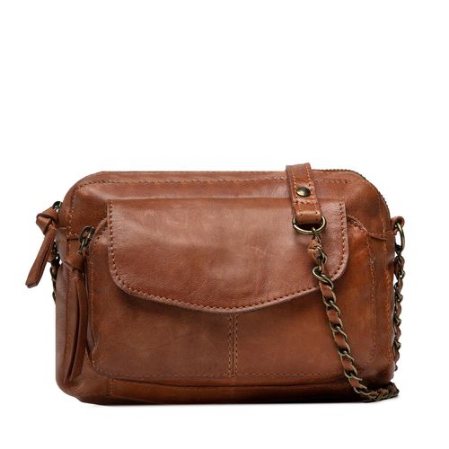 Sac à main Pieces Pcnaina Leather Cross Body Fc Noos 17063358 Root Beer - Chaussures.fr - Modalova