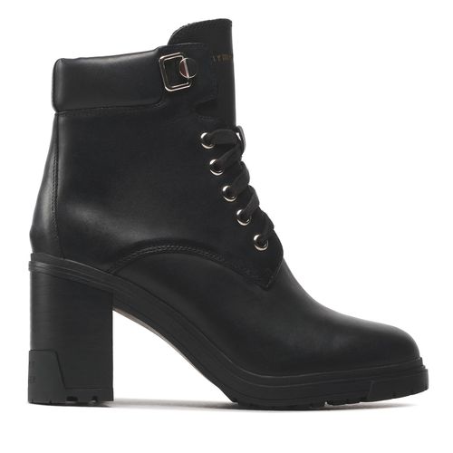 Bottines Tommy Hilfiger Outdoor Heel Lace Up Boot FW0FW06726 Black BDS - Chaussures.fr - Modalova