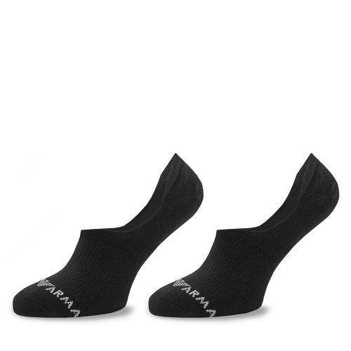 Lot de 2 paires de socquettes Emporio Armani 292312 4R229 00020 Noir - Chaussures.fr - Modalova