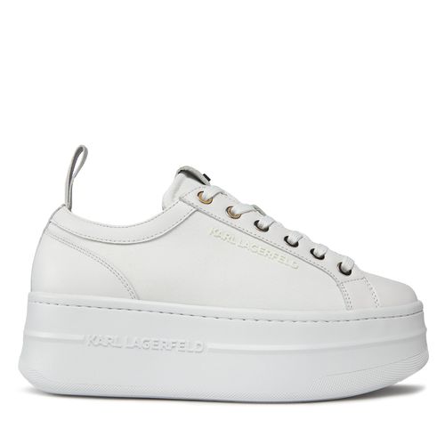 Sneakers KARL LAGERFELD KL65019 White Lthr/Textile 411 - Chaussures.fr - Modalova
