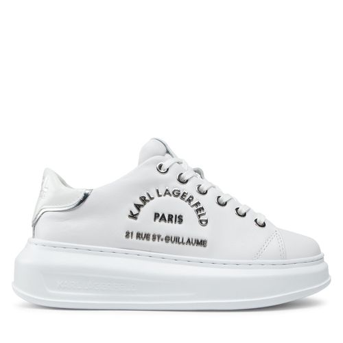 Sneakers KARL LAGERFELD KL62539 White Lthr W/Silver - Chaussures.fr - Modalova