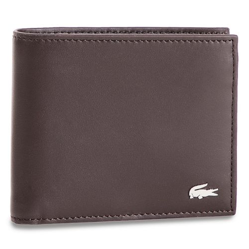Portefeuille grand format Lacoste Large Billfold & Coin NH1112FG Marron - Chaussures.fr - Modalova