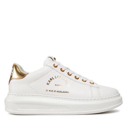 Sneakers KARL LAGERFELD KL62538 White Lthr w/Gold 01G - Chaussures.fr - Modalova