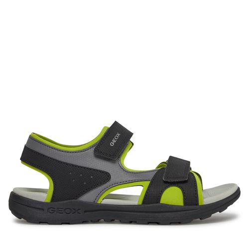 Sandales Geox J Vaniett Boy J455XC 015CE C0802 S Black/Lime - Chaussures.fr - Modalova