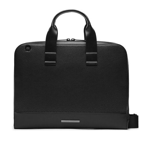 Sac ordinateur Calvin Klein Modern Bar Slim Laptop Bag Mono K50K511529 Ck Mono Perf Black 0GK - Chaussures.fr - Modalova