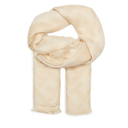 Foulard Tommy Hilfiger Essential Chic Large Square AW0AW15790 Beige - Chaussures.fr - Modalova