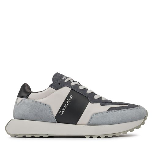 Sneakers Calvin Klein Low Top Lace Up Mix HM0HM00497 Granite Road/Magnet/Light Grey 0IO - Chaussures.fr - Modalova