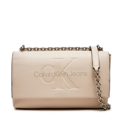 Sac à main Calvin Klein Sculpted K60K612221 Écru - Chaussures.fr - Modalova