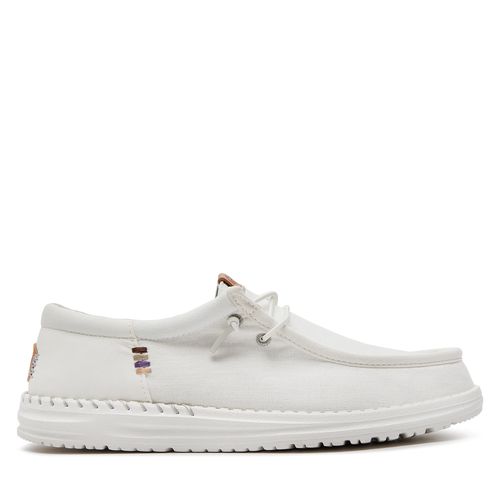 Mocassins Hey Dude Wally Funk Nylon Craft 40677-1KA Blanc - Chaussures.fr - Modalova