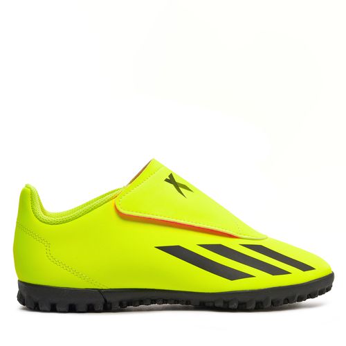 Chaussures adidas X Crazyfast Club Hook-and-Loop Turf IF0713 Tesoye/Cblack/Solred - Chaussures.fr - Modalova
