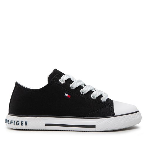 Sneakers Tommy Hilfiger Low Cut Lace-Up Sneaker T3X4-32207-0890 M Black 999 - Chaussures.fr - Modalova