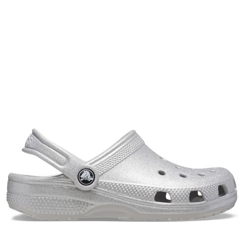 Mules / sandales de bain Crocs Classic Glitter Clog K 206993 Argent - Chaussures.fr - Modalova