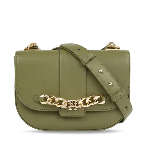 Sac à main Tommy Hilfiger Th Luxe Crossover AW0AW15604 Vert - Chaussures.fr - Modalova