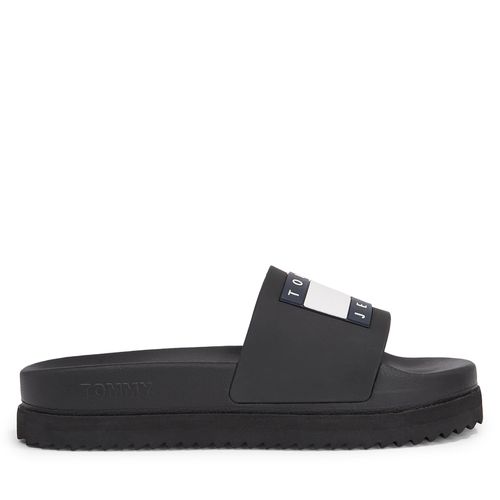 Mules / sandales de bain Tommy Jeans Tjw Elevated Flatform Slide EN0EN02451 Black BDS - Chaussures.fr - Modalova