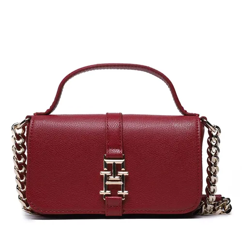 Sac à main Tommy Hilfiger Th Plush Crossover AW0AW14186 Rouge - Chaussures.fr - Modalova