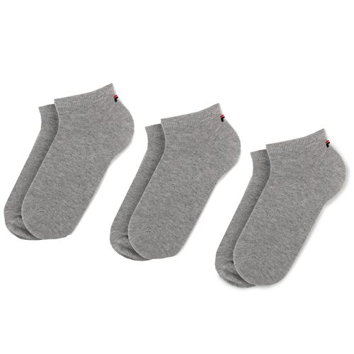 Lot de 3 paires de chaussettes basses unisexe Fila Calza F9100 Grey 400 - Chaussures.fr - Modalova