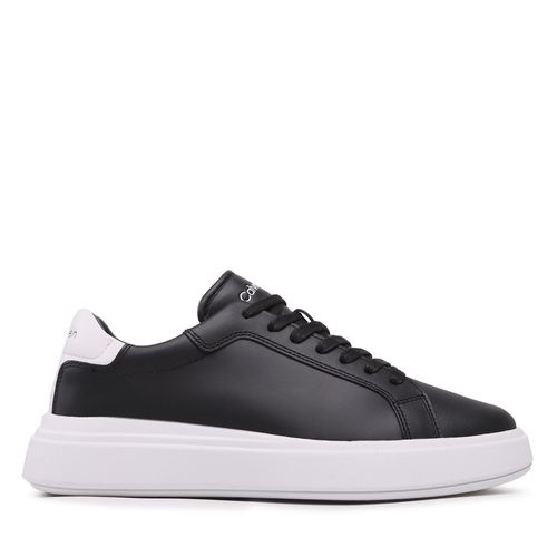 Sneakers Calvin Klein Low Top Lace Up Lth HM0HM01016 Black/White 0GP - Chaussures.fr - Modalova