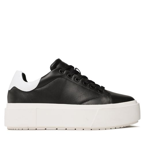 Sneakers Calvin Klein Squared Flatform Cupsole Lace Up HW0HW01775 Black/White - Chaussures.fr - Modalova