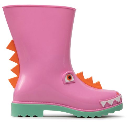 Bottes de pluie Melissa Mini Melissa Rain Boot + Fabul 33677 Pink/Green/Orange AF029 - Chaussures.fr - Modalova