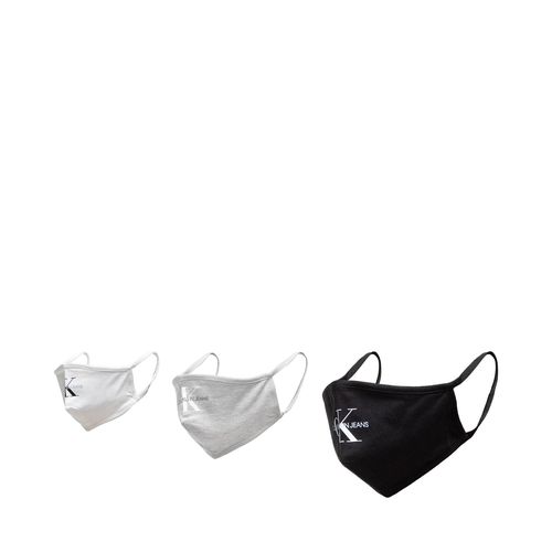 Set de 3 masques en tissu Calvin Klein Jeans Face Cover 3-Pack K50K508128 Blanc - Chaussures.fr - Modalova