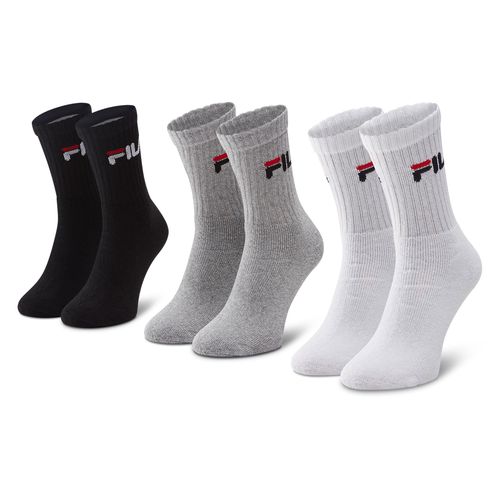 Lot de 3 paires de chaussettes hautes unisexe Fila F9505 Gris - Chaussures.fr - Modalova