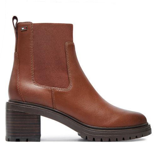 Bottines Chelsea Tommy Hilfiger FW0FW08163 Marron - Chaussures.fr - Modalova