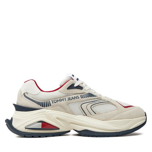 Sneakers Tommy Jeans Confortable Runner EM0EM01416 Beige - Chaussures.fr - Modalova