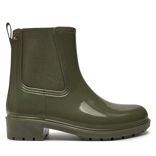 Bottes de pluie Tommy Hilfiger Flag Rainboot FW0FW08213 Vert - Chaussures.fr - Modalova