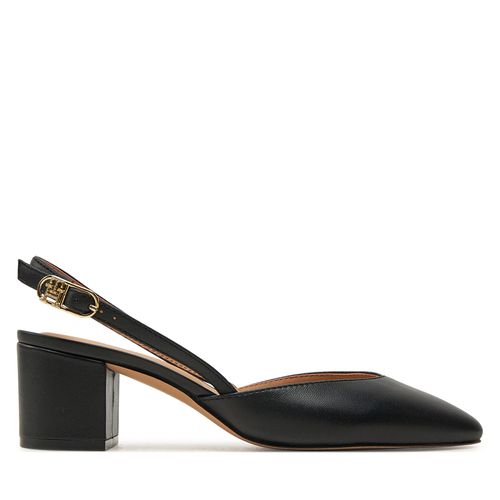 Sandales Tommy Hilfiger Pump Slingback Smooth Leather FW0FW08621 Noir - Chaussures.fr - Modalova