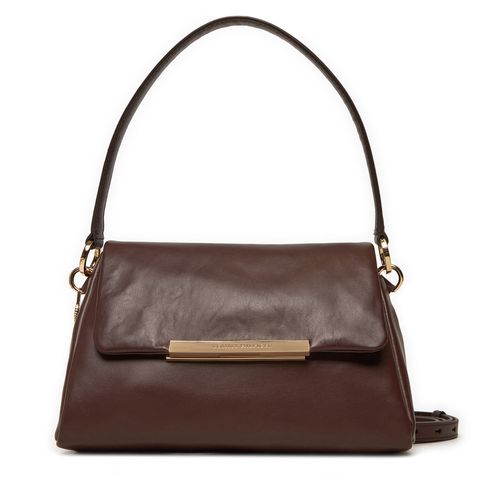 Sac à main Tommy Hilfiger Th Plaque Leather AW0AW16443 Marron - Chaussures.fr - Modalova