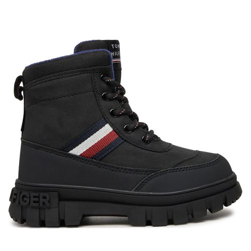 Bottes de randonnée Tommy Hilfiger Stripes Fur Boot T3X5-33713-1487 M Noir - Chaussures.fr - Modalova