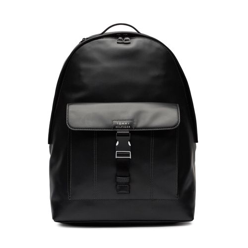 Sac à dos Tommy Hilfiger Th Spw Leather Backpack AM0AM11823 Black BDS - Chaussures.fr - Modalova