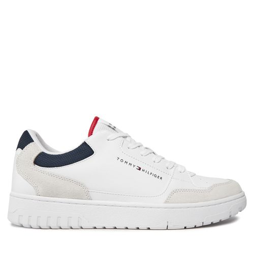 Sneakers Tommy Hilfiger Th Basket Core Lth Mix Ess FM0FM05058 White YBS - Chaussures.fr - Modalova