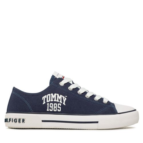 Sneakers Tommy Hilfiger Varisty Low Cut Lace-Up Sneaker T3X9-32833-0890 S Bleu marine - Chaussures.fr - Modalova