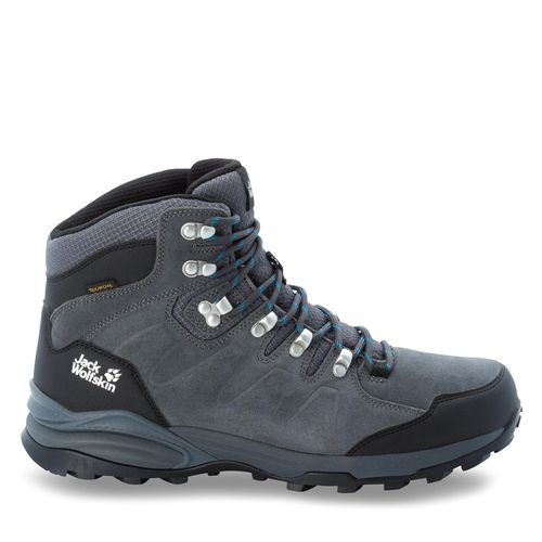 Chaussures de trekking Jack Wolfskin Refugio Texapore Mid M 4049841 Grey/Black - Chaussures.fr - Modalova