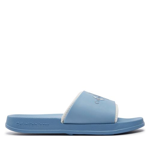 Mules / sandales de bain Calvin Klein Jeans Slide Monogram Tpu Ml Wn YW0YW00585 Bleu - Chaussures.fr - Modalova