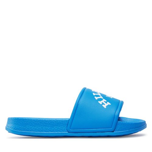 Mules / sandales de bain Tommy Hilfiger Logo Pool Slide T3B0-33457-1172 Bleu - Chaussures.fr - Modalova