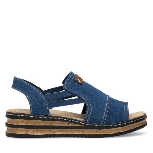 Sandales Rieker 62982-12 Bleu - Chaussures.fr - Modalova