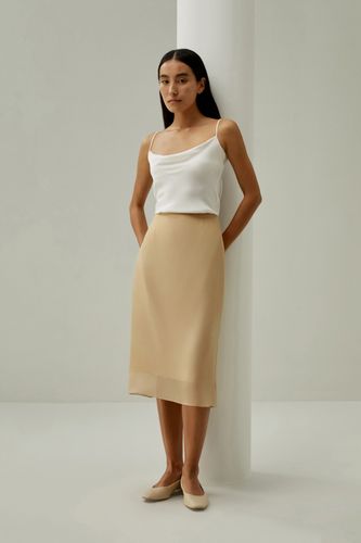 Jupe en soie évasée et ajustée - LILYSILK - Modalova