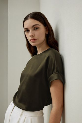 Haut oversize chic - Élégant et polyvalent avec poignets inclinés - LILYSILK - Modalova