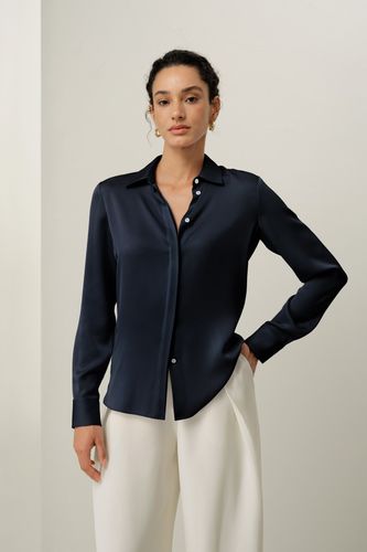Chemise en Soie Double Joe Extensible | Coupe Taillée Ajustée - LILYSILK - Modalova