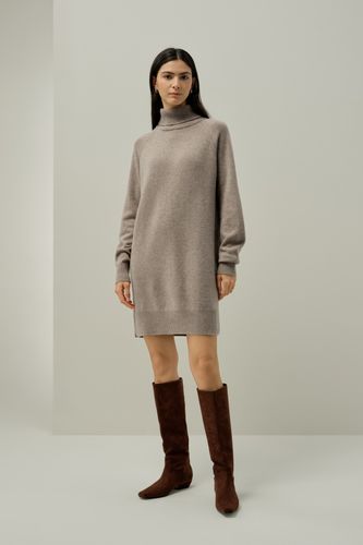 Pull à col roulé en laine et cachemire - LILYSILK - Modalova