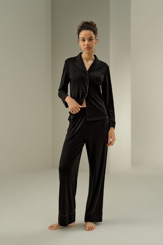 Pyjama classique en jersey de soie - LILYSILK - Modalova