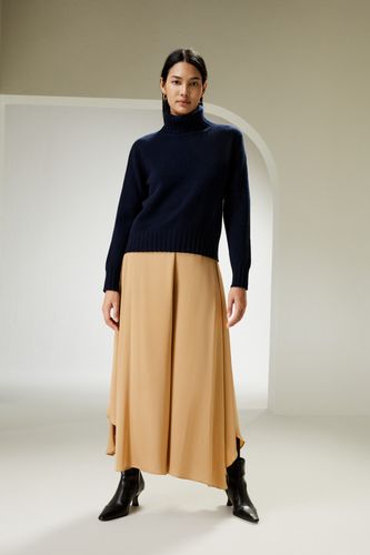 Pull à col roulé avec ourlet côtelé - LILYSILK - Modalova