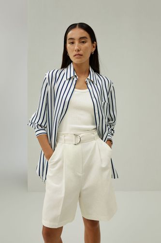 LILYSILK Short En Soie Naturelle Taille Mi-Haute Avec Ceinture Réglable Soie De Mûrier, Lin Facile À Assortir 36 - LILYSILK - Modalova