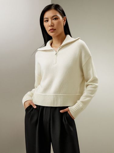 LILYSILK Pull En Laine Demi-Fermeture Éclair Laine-Cachemire Sophistiqué Et Élégant Les Essentiels De La Garde-Robe Xl - LILYSILK - Modalova