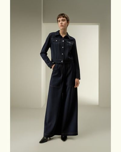 LILYSILK Veste En Laine Inspirée Du Denim 100 % Laine Mérinos Et 100 % Soie Look Élégant Et Soigné Les Essentiels De La Garde-Robe Xs - LILYSILK - Modalova